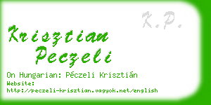 krisztian peczeli business card