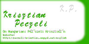 krisztian peczeli business card